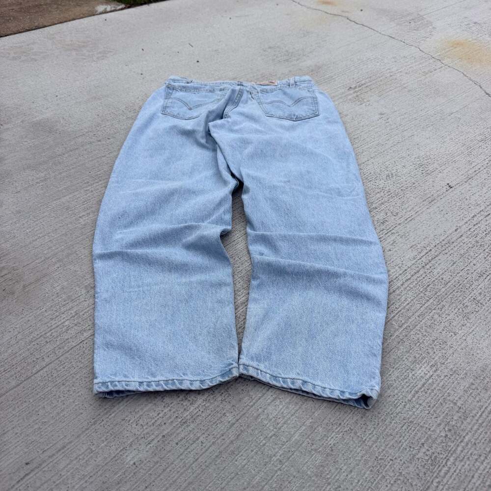 95 Vintage Levi's orange tab 545 Loose Fit Light Wash Denim Jeans W34 L30